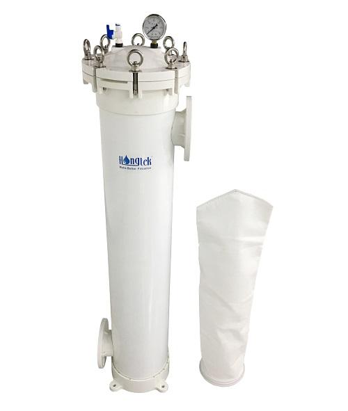 boîtier de sac filtrant simple en frp