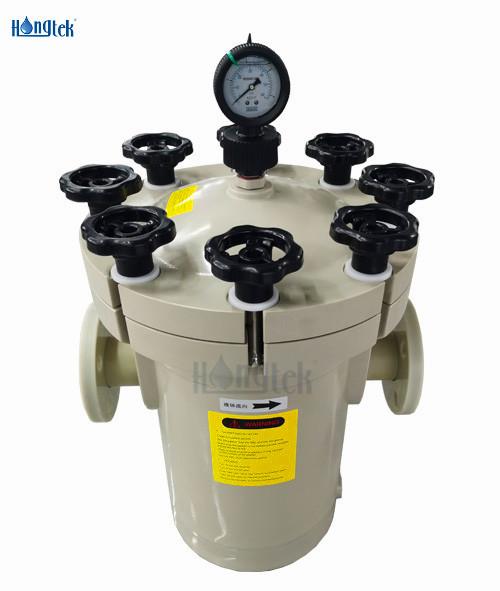 Boîtier industriel en plastique de sac de crépine de panier renforcé par PPH de la série PBS PP